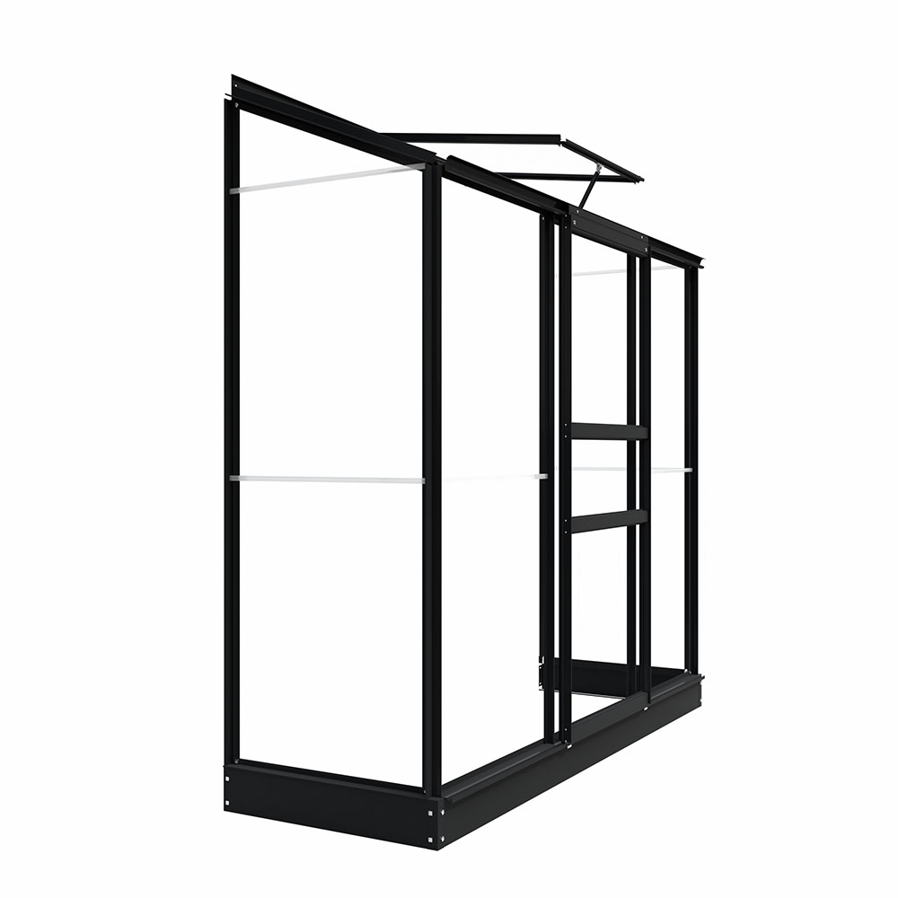 Royal Well Muurkas Emma II – Kweekkas voor Balkon & Terras - Zwart - Afbeelding 3