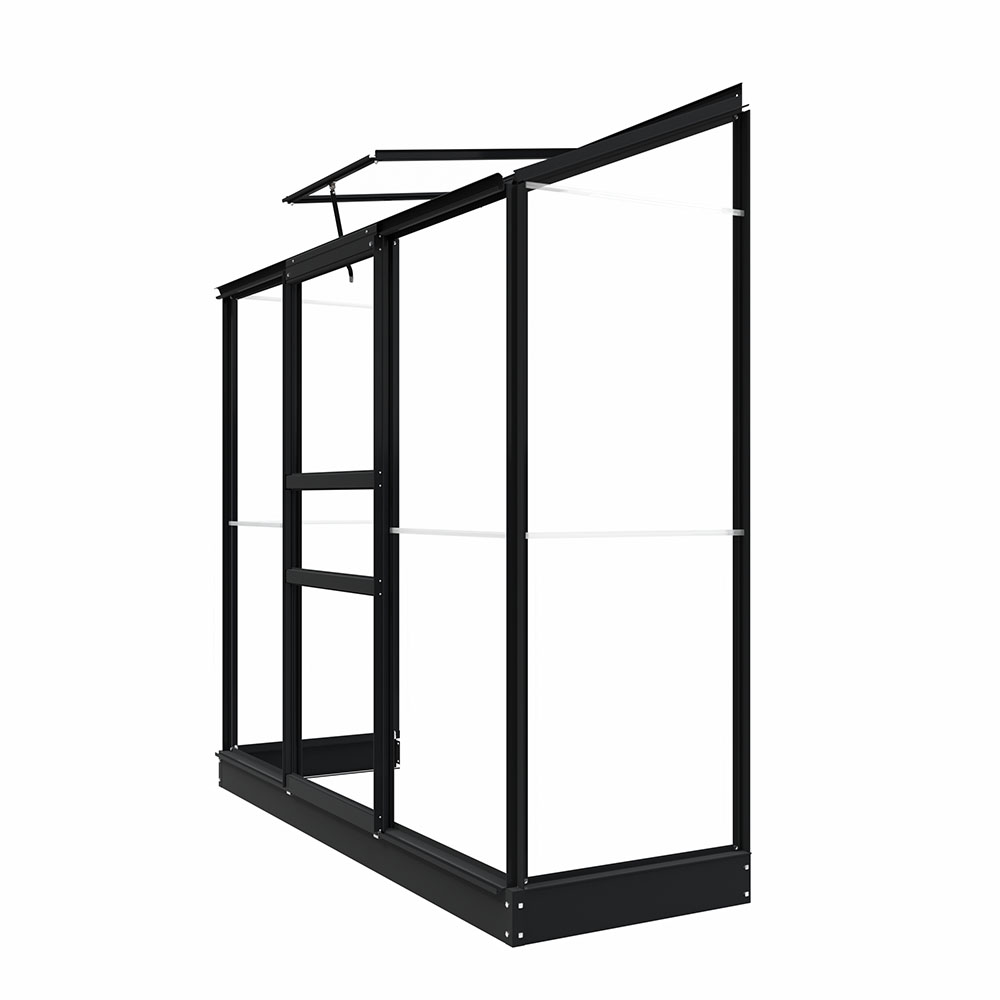 Royal Well Muurkas Emma II – Kweekkas voor Balkon & Terras - Zwart - Afbeelding 4