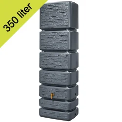 Garantia Regenton – Wandtank Steenlook Antraciet – 350 Liter