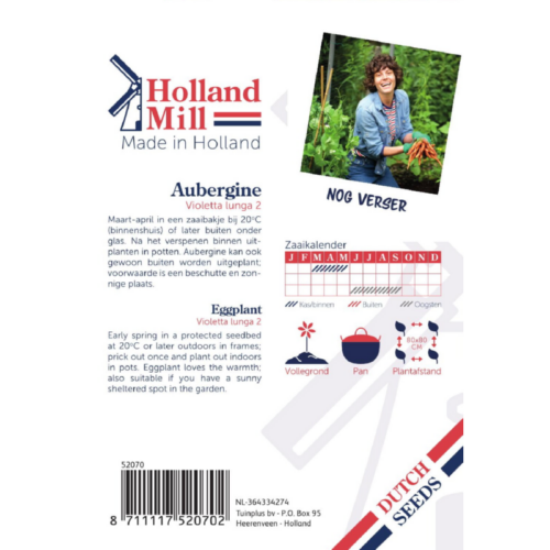 Holland Mill Aubergine Halflange Violette (52070)