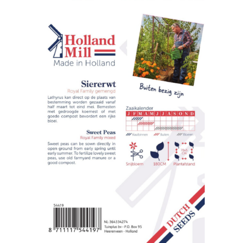 Holland Mill Lathyrus odoratus Royal Family gemengd (54419)