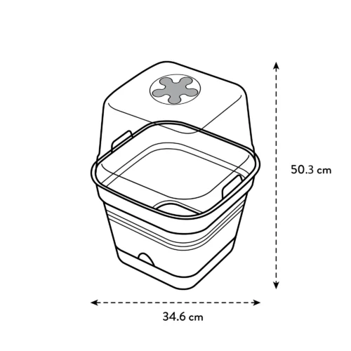 Growpot allin1 35 leaf green