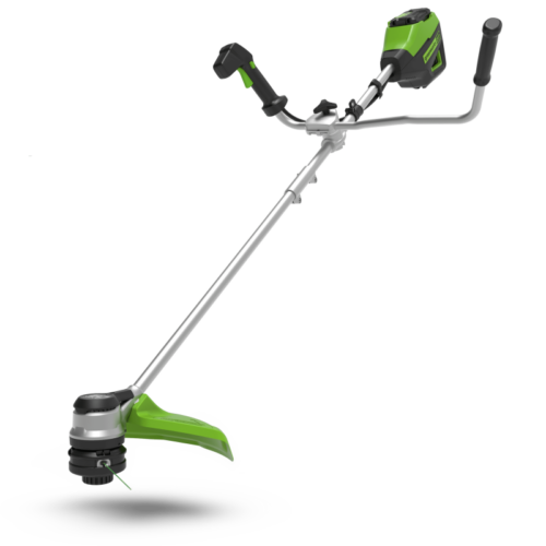 Greenworks 60 volt accu trimmer, 40 cm met stuurboom incl. 60 volt 2 Ah + 60 volt lader