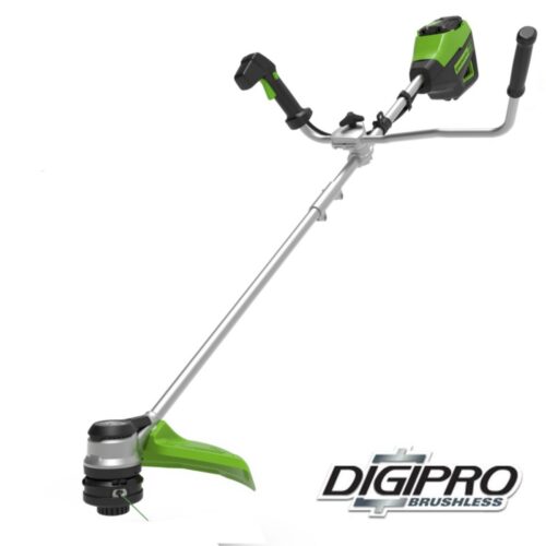 Greenworks 60 volt accu trimmer, 40 cm met stuurboom Digipro