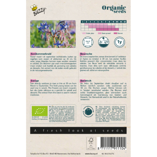 Buzzy® Organic Komkommerkruid BIO (91110)