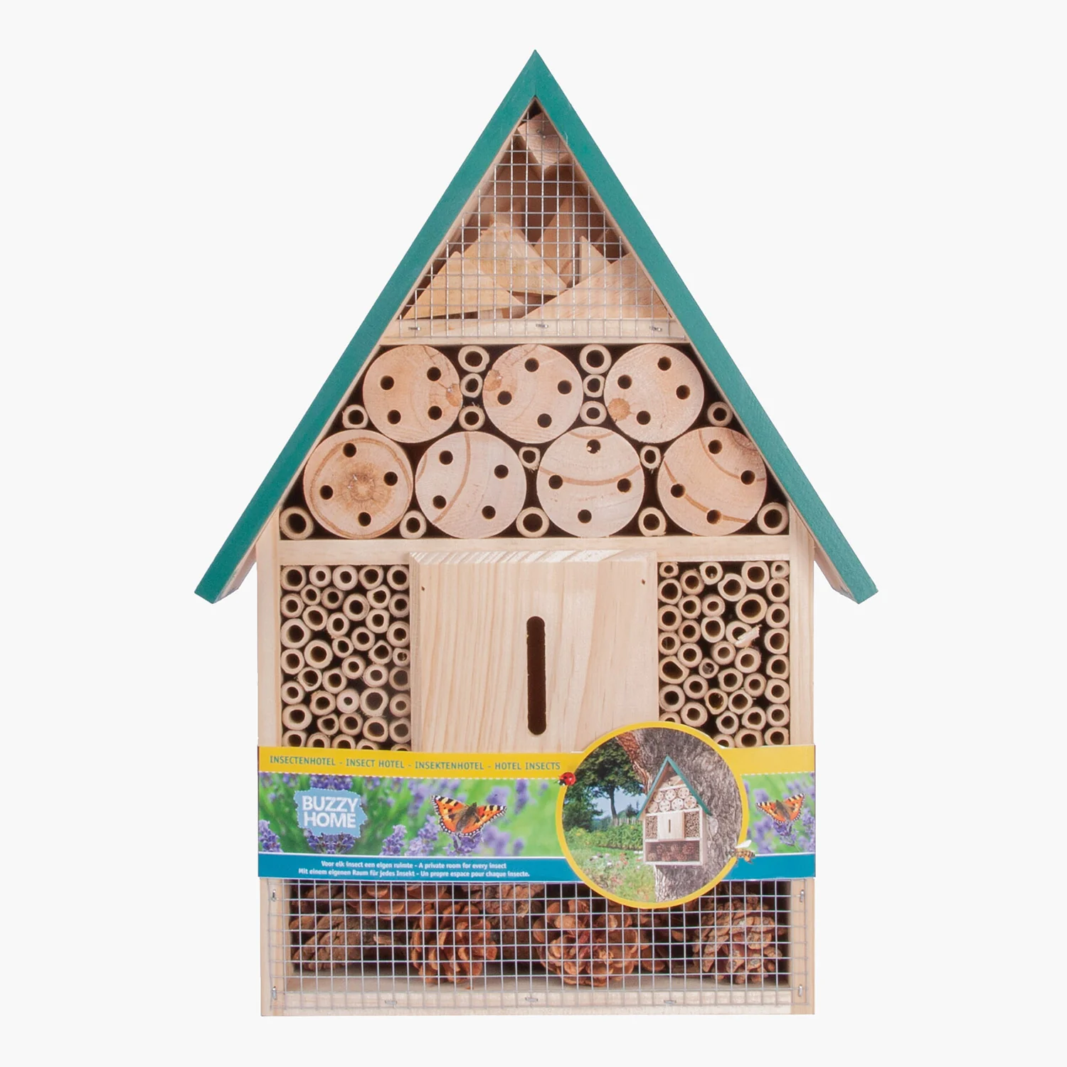 Büten Home & Gift Insectenhotel Groen FSC Hout - 39,5 cm