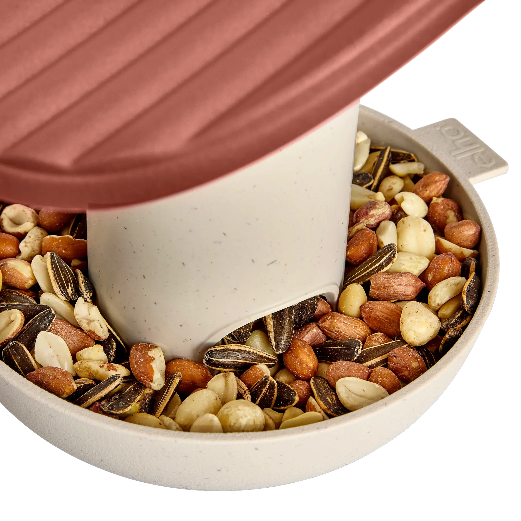 Elho Cosy Voederhuis 18 cm - Vogelvoederhuis voor Tuinvogels - Rood - Afbeelding 4