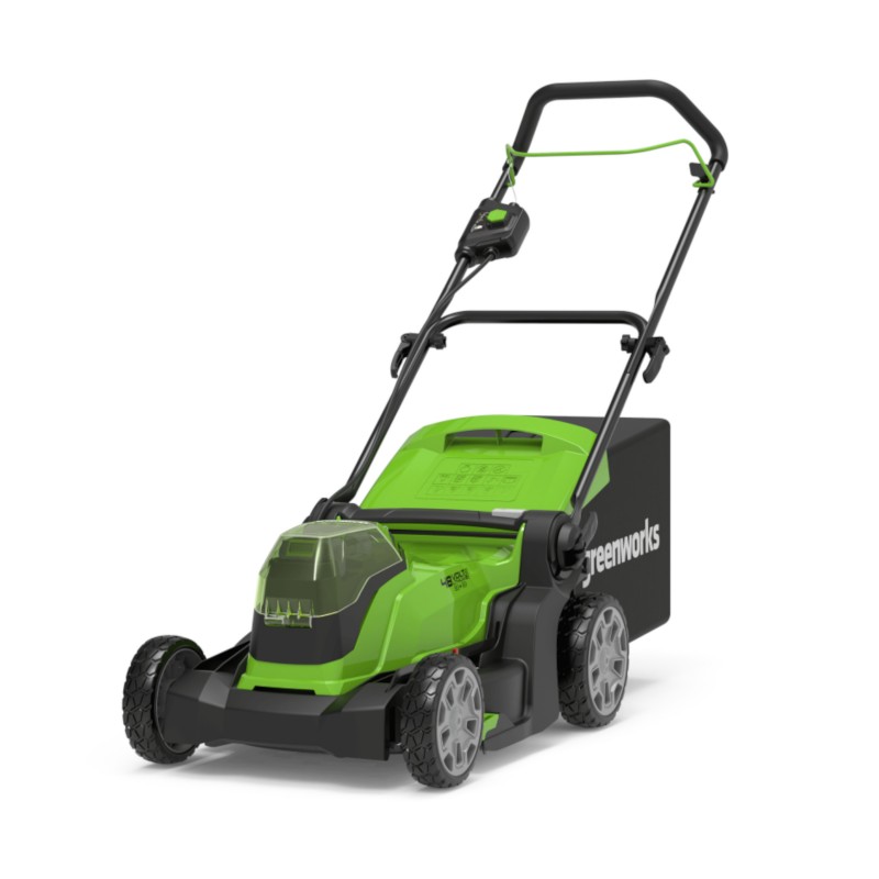 plannen schildpad Kanon Greenworks 24 volt accu grasmaaier incl. 2x2Ah accu+dual lader