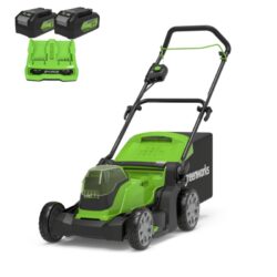 Grasmaaier 41cm 2x24 volt incl 2x4Ah accu en dual lader