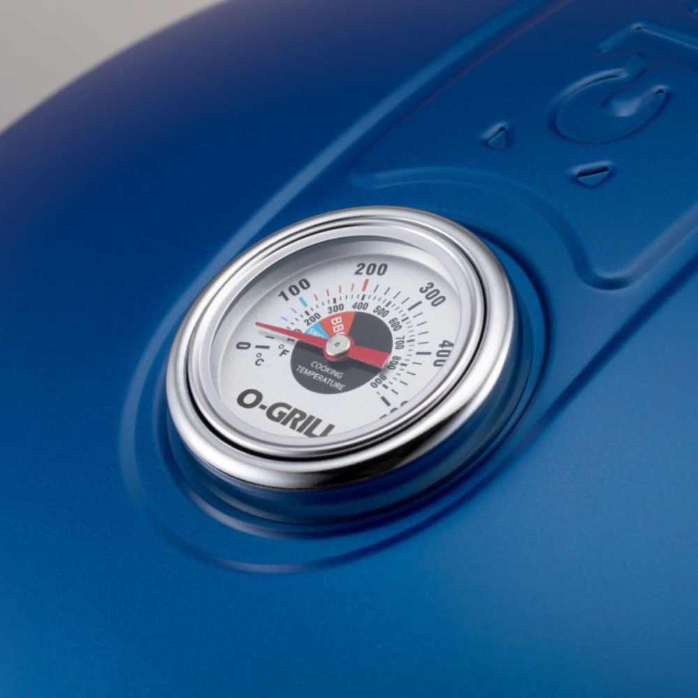 O-Grill 900 Blue - Grote Draagbare Gas BBQ met Thermometer - Afbeelding 2