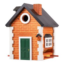 Multiholk Brick Cottage Vogelhuisje & Voederhuis - 2-in-1 - Multikleur