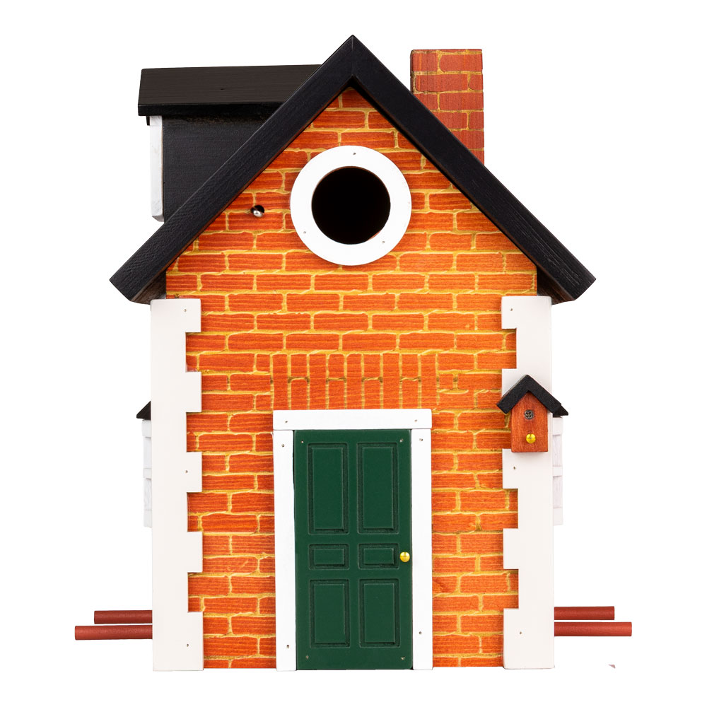 Multiholk Brick Cottage Vogelhuisje & Voederhuis - 2-in-1 - Multikleur - Afbeelding 4