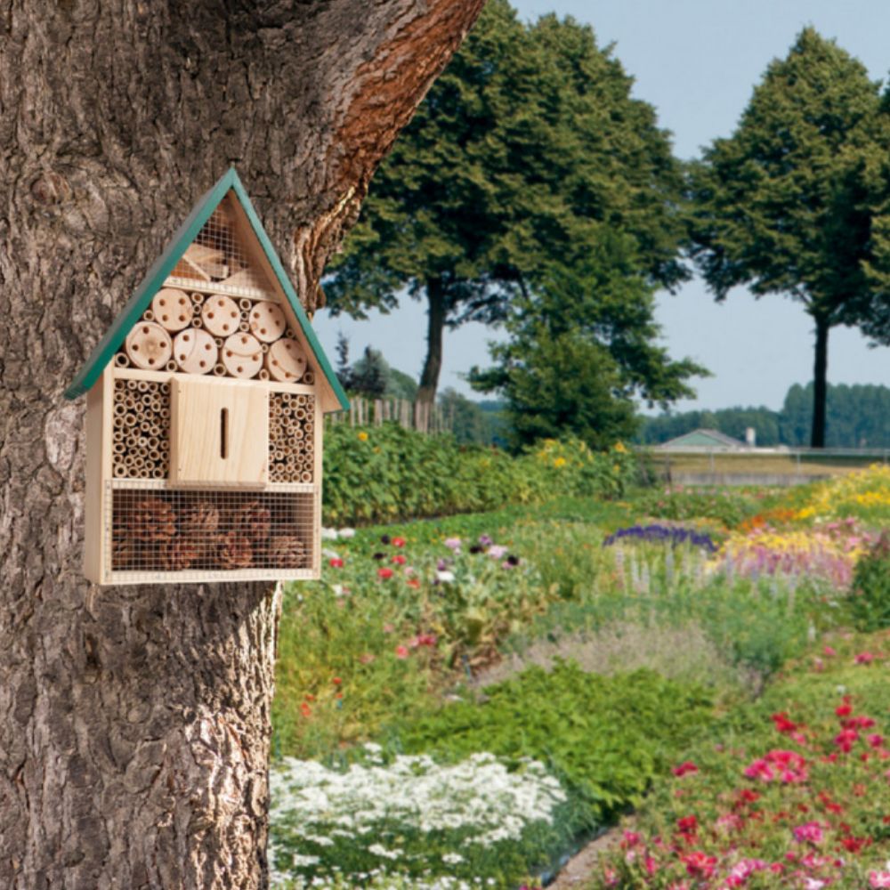 Büten Home & Gift Insectenhotel Groen FSC Hout - 39,5 cm - Afbeelding 2