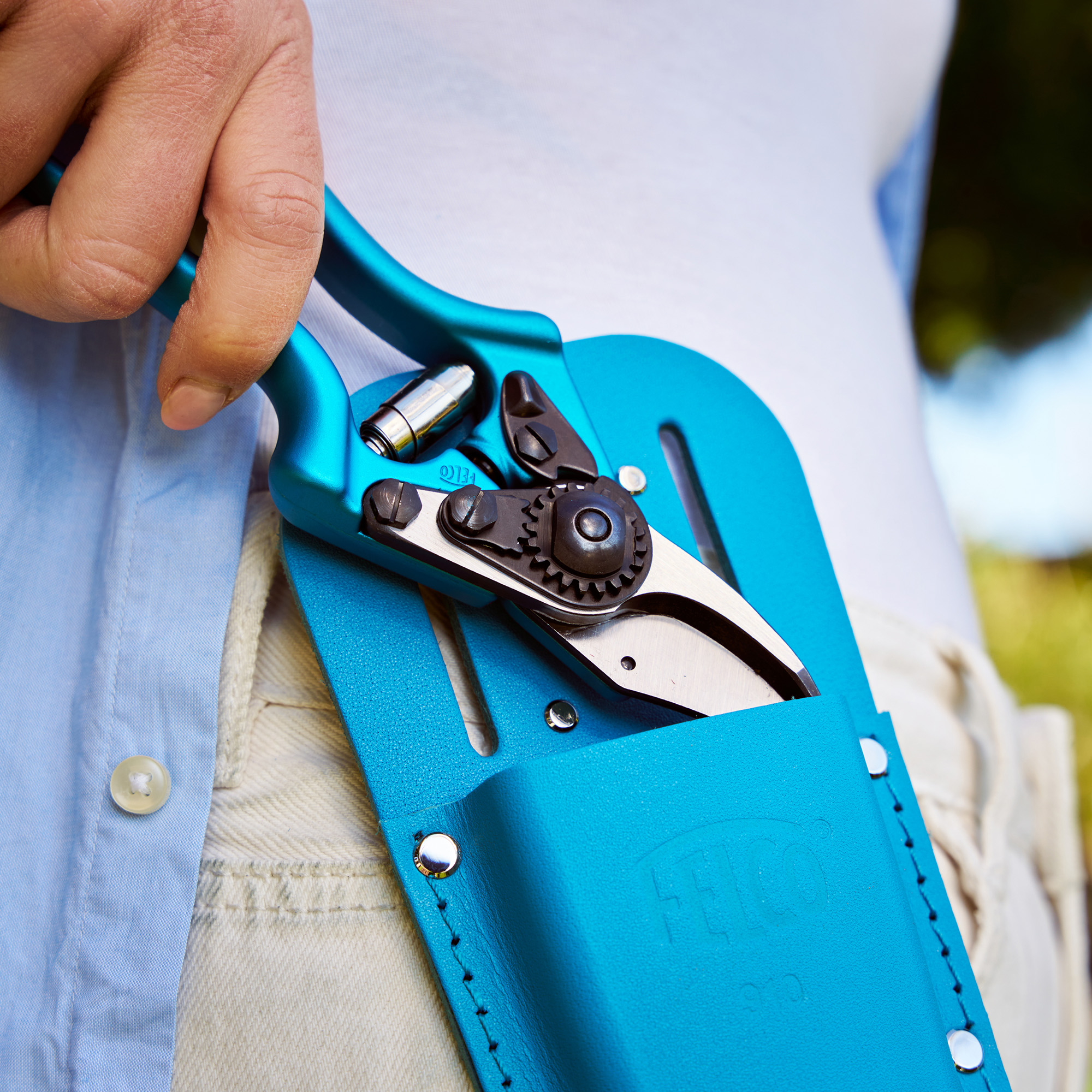 Felco 910 Color Edition Holster Electric Blue - Leder | Blauw - Afbeelding 3