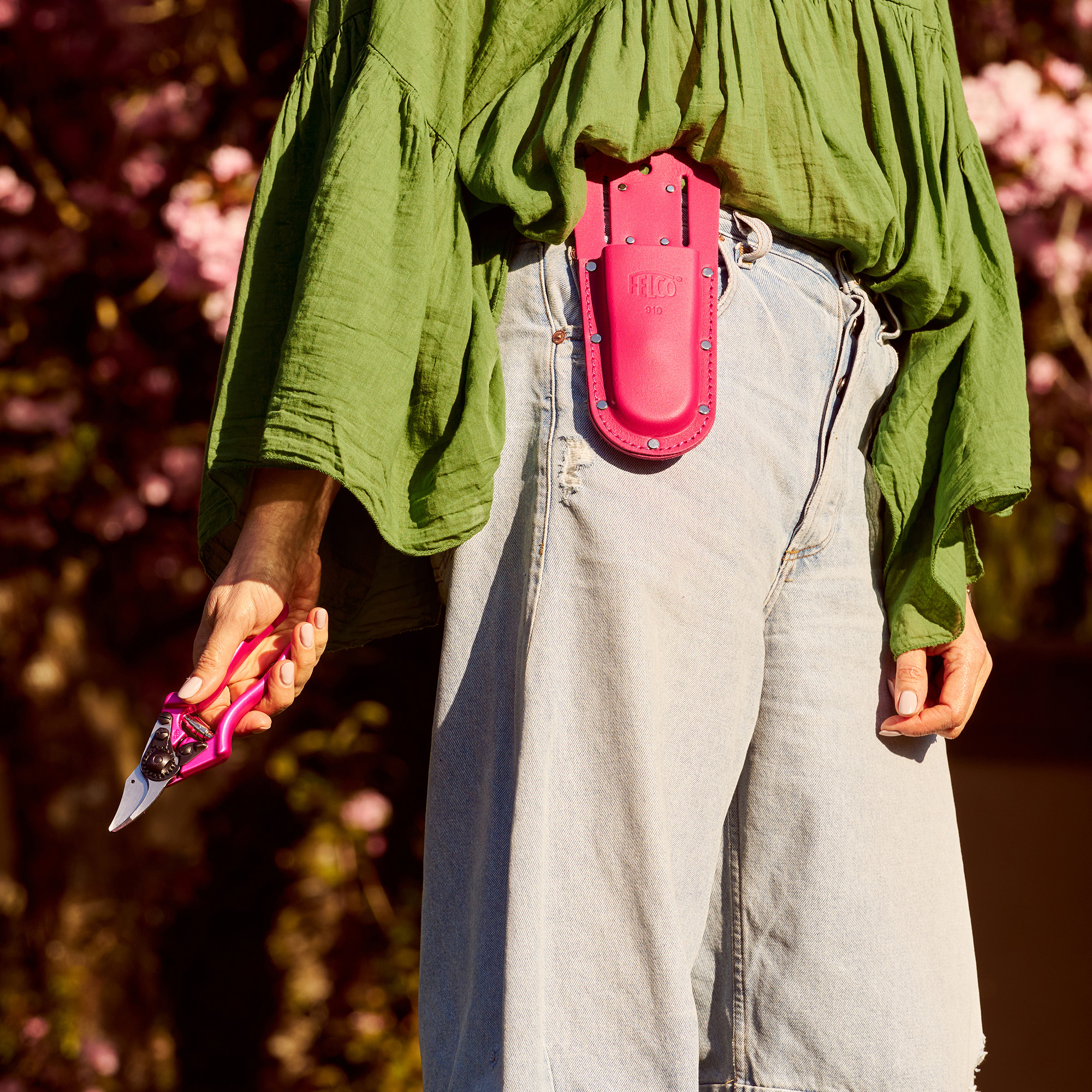 Felco 910 Color Edition Holster Pink Passion - Leder | Roze - Afbeelding 5