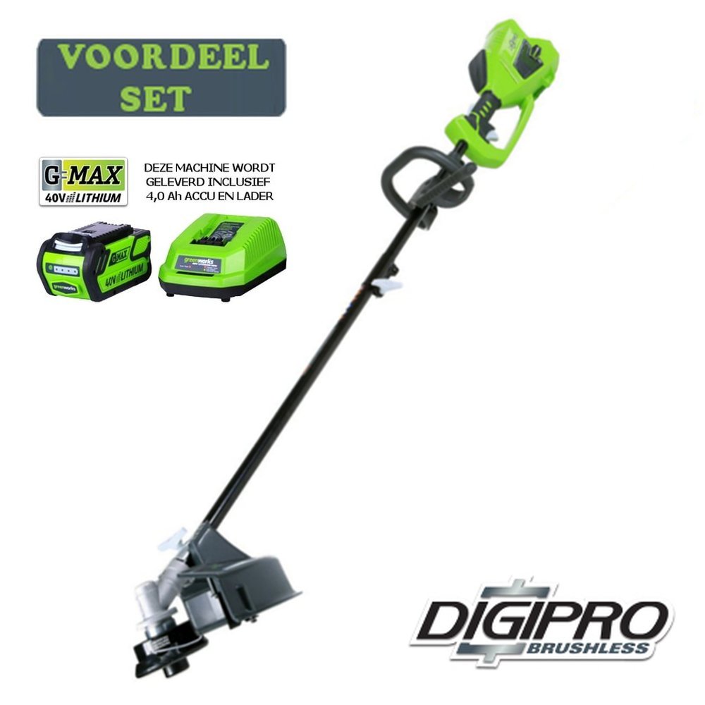 tragedie platform ontslaan Accu trimmer-bosmaaier 40 Volt + accu & lader - Tuinen-shop.nl