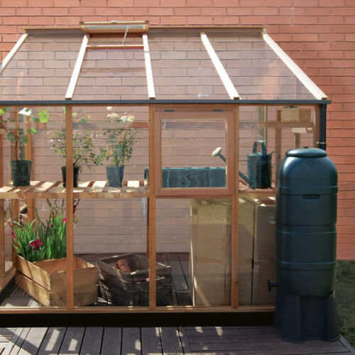 Muurkas New Classic Lean-To 86, veiligheidsglas, incl. fundering