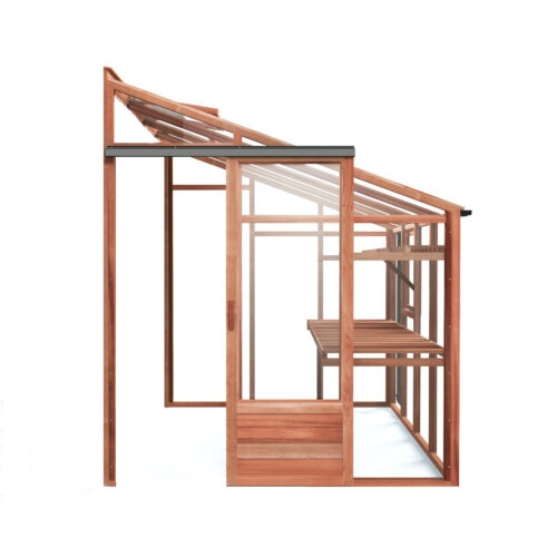 Muurkas New Classic Lean-To 86, veiligheidsglas, incl. fundering