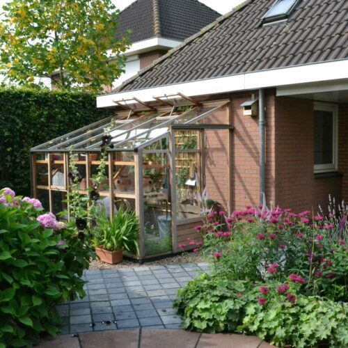 Muurkas New Classic Lean-To 106, veiligheidsglas, incl. fundering