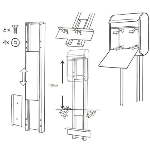 Standaard Allux 1001, wit