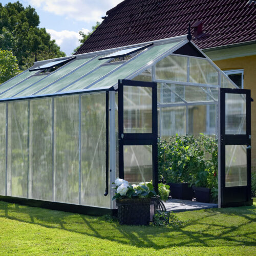 Tuinkas Premium 130, Polycarbonaat, aluminium