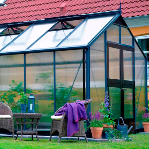 Tuinkas Premium 88, Polycarbonaat, antractiet