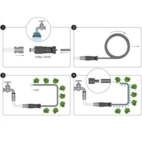 Bewateringsset Flopro voor verhoogde bedden & borders