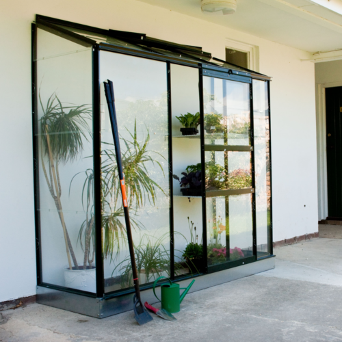 Muurkas Wall Garden 62, veiligheidsglas, groen gecoat