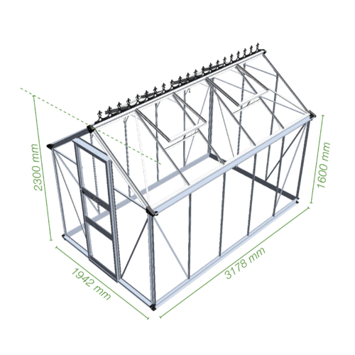 Tuinkas Burford 106, polycarbonaat