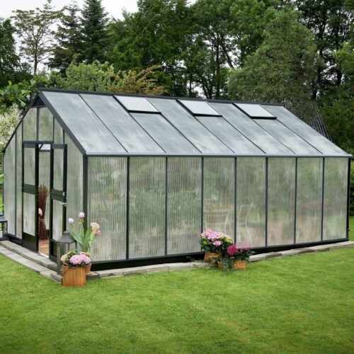 Tuinkas Gardener 214, polycarbonaat, antraciet